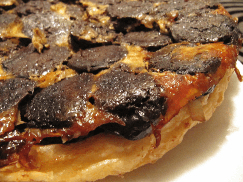 tarte tatin au boudin