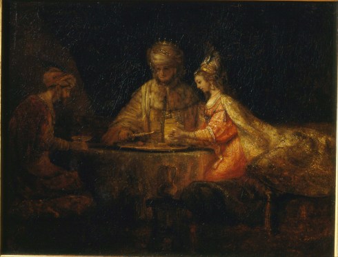 Rembrandt_Harmensz_van_Rijn_-_Ahasuerus,_Haman_and_Esther_-_Google_Art_Project