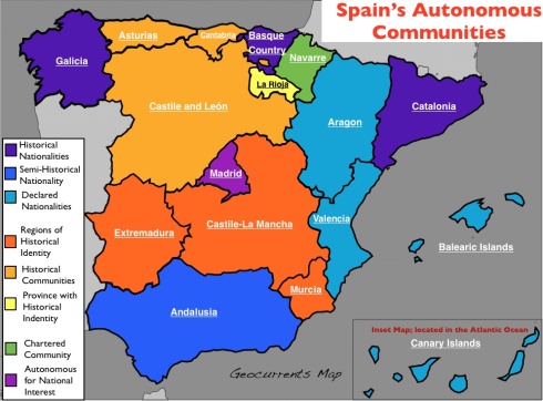 Spain4 autonomous regions