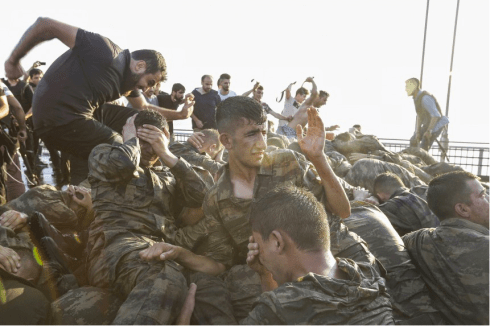 Turkish thugs and soldiers
