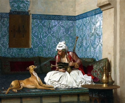 Arnaut_and_his_dog_by_Jean_Leon_gerome