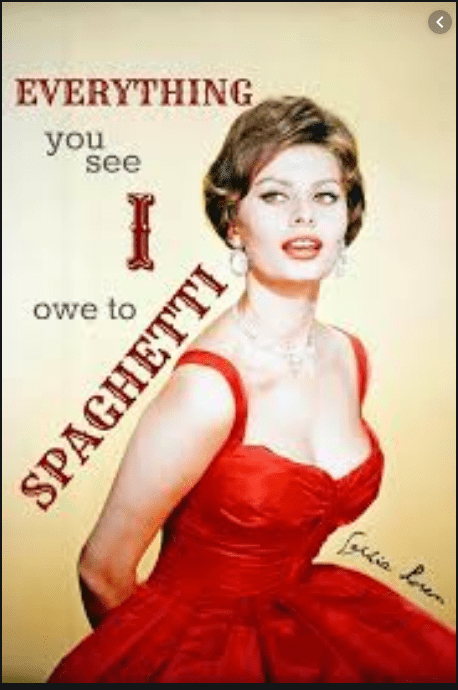 Sophia Loren - Everything you see I owe to pasta